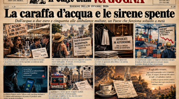 La caraffa d’acqua e le sirene spente