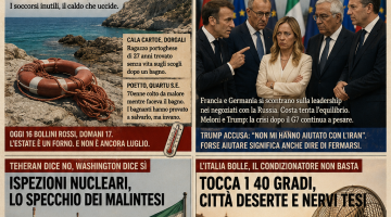 Il mare che uccide, il vertice che litiga e il condizionatore che non basta