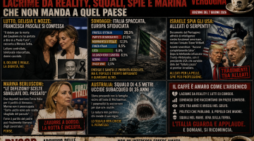 L’arsenico della domenica: lacrime da reality, squali, spie e Marina che non manda a quel paese
